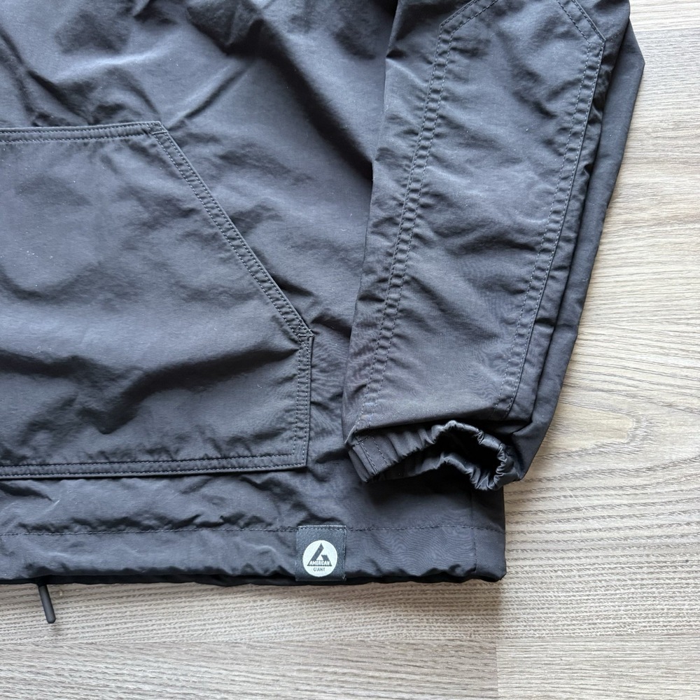 American Giant Black Windbreaker Jacket - Picture 5 of 9